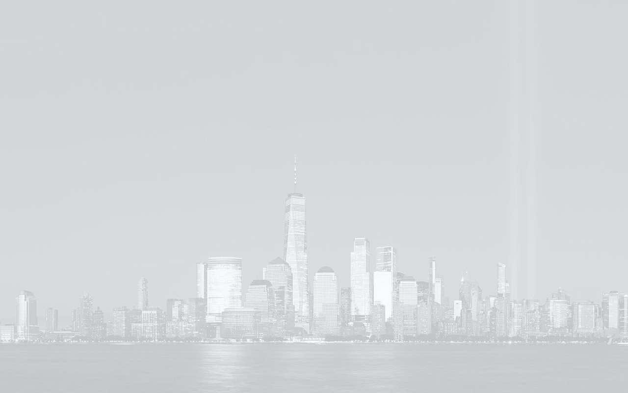 New York skyline backdrop